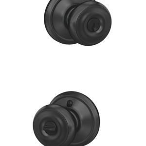 Matte Black - Schlage Georgian Door Knob