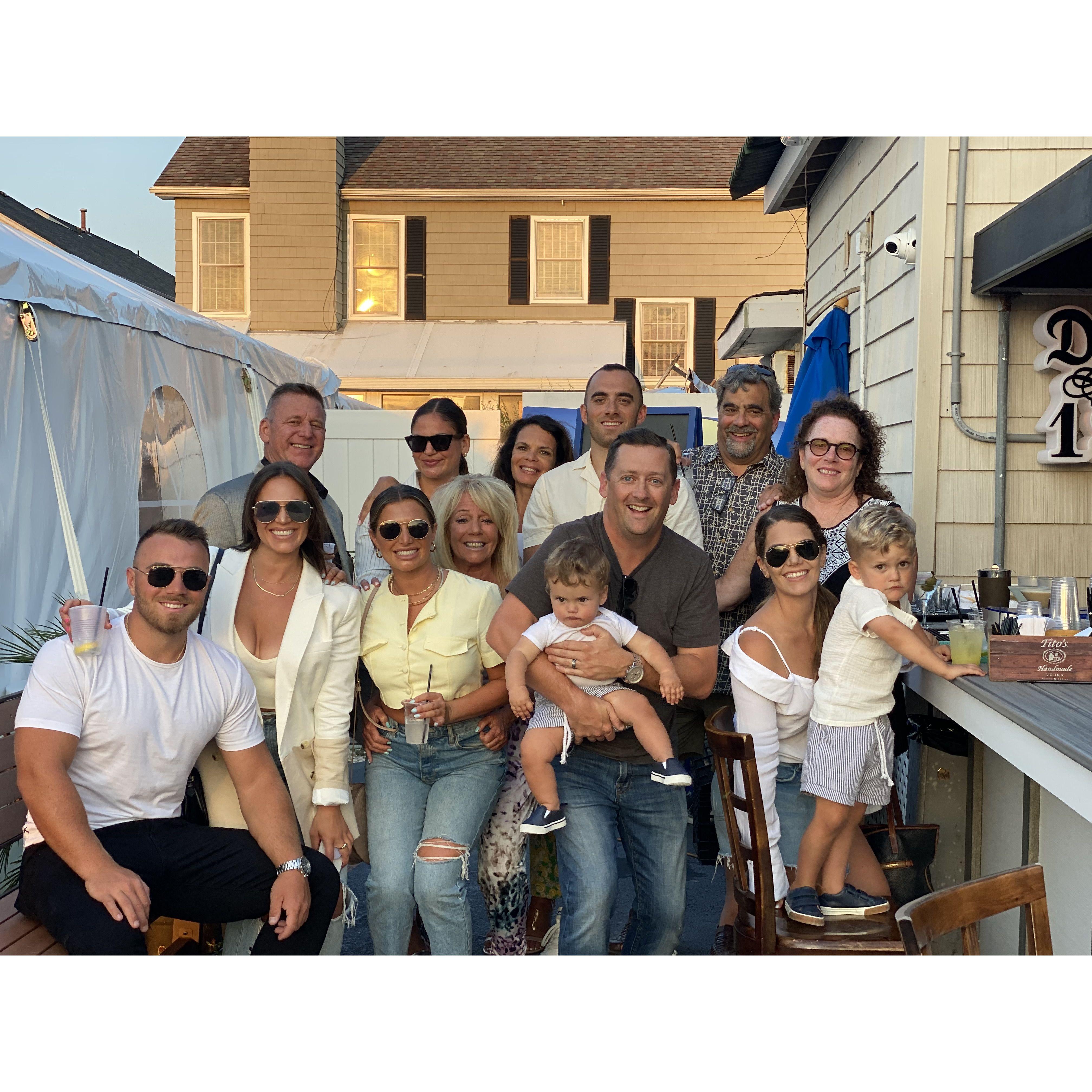 When our families met for the first time, down at the Jersey Shore