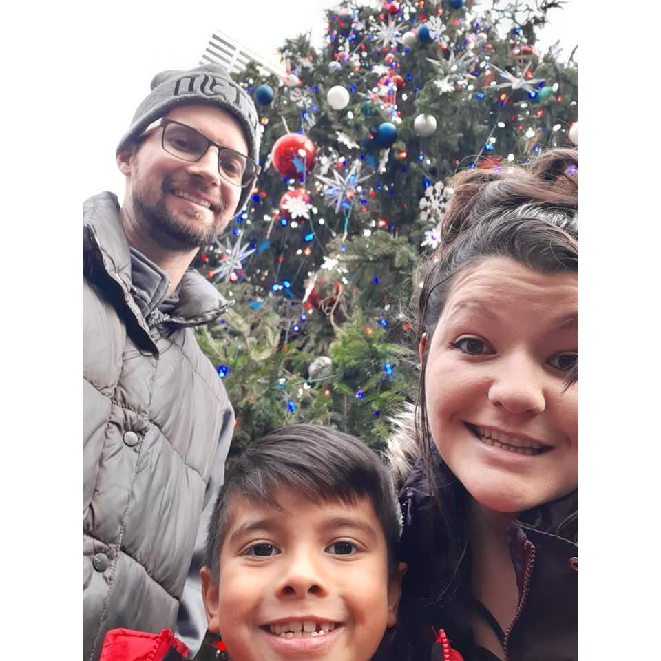 Our first time visiting the NYC Rockefeller Tree