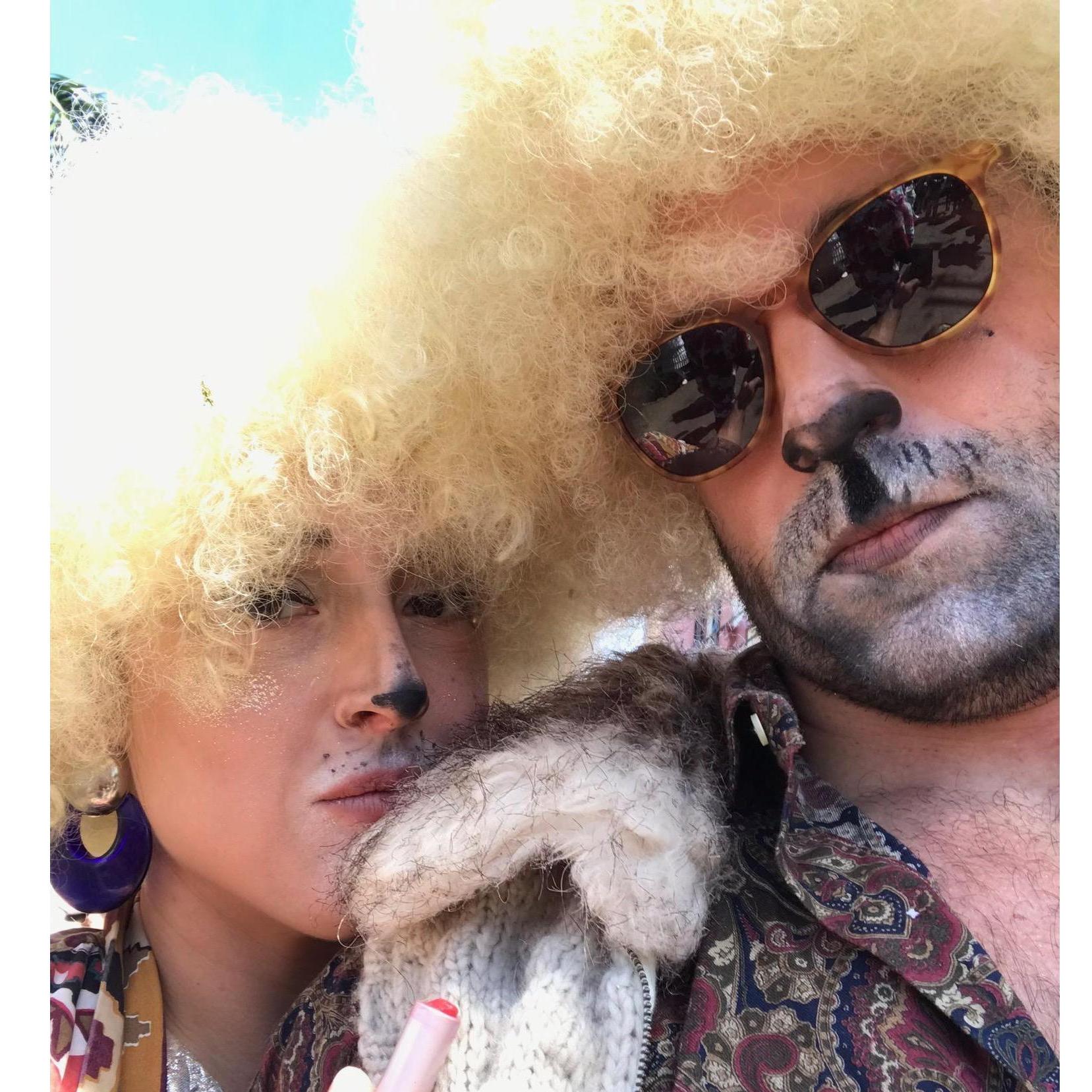 NOLA, Mardi Gras 2019- dressed as Disco Lions on Mardi Gras morning