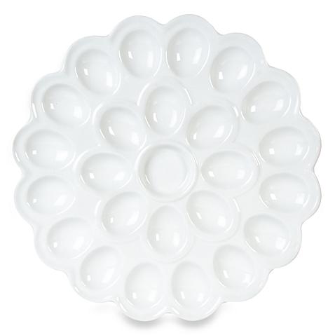 Everyday White® by Fitz and Floyd® Flower Egg Platter