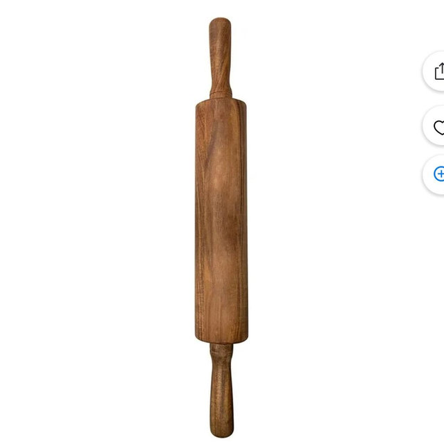 Acacia Wood Rolling Pin, Brown