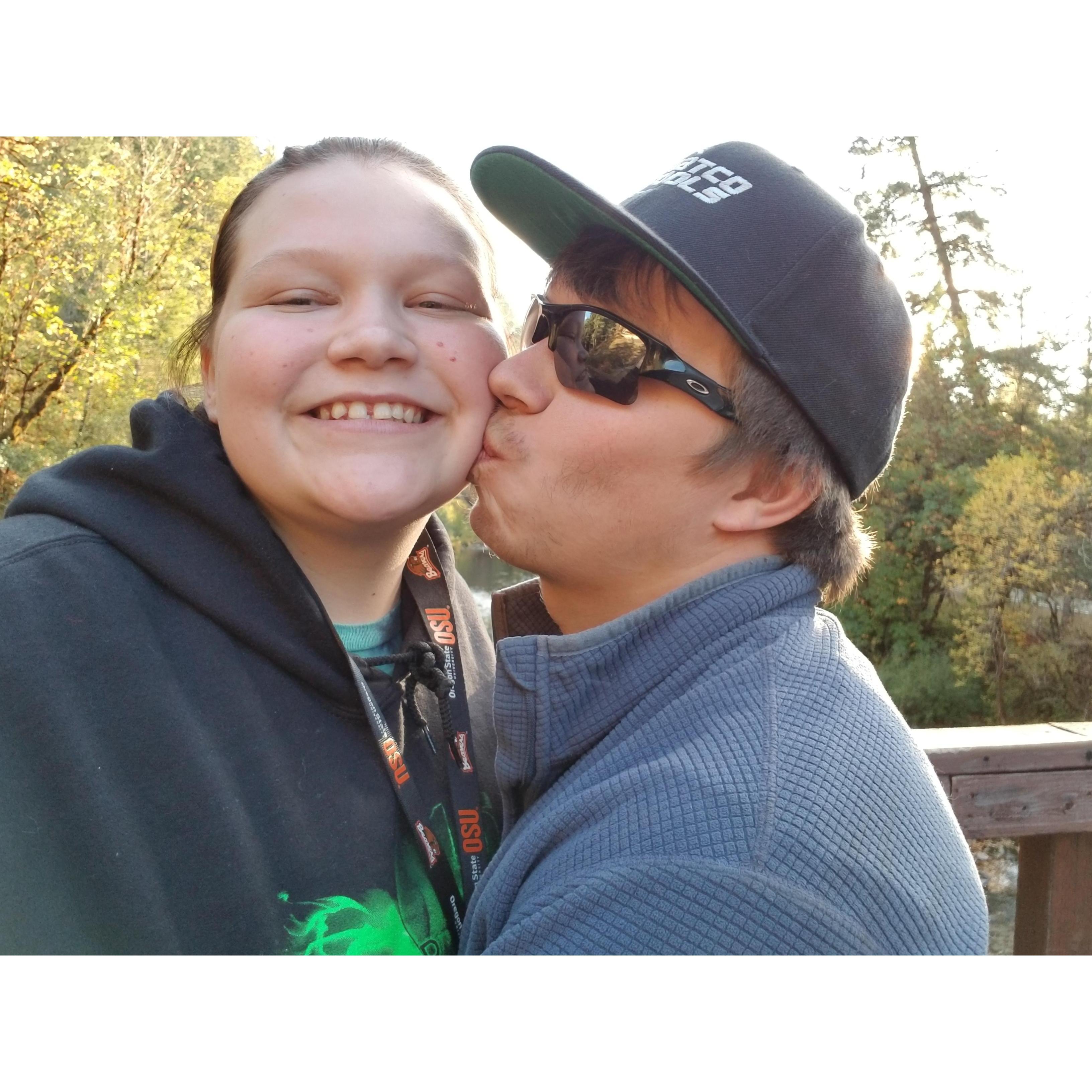 For Cody's 22nd birthday we went to Wolf Creek out in Glide, Oregon