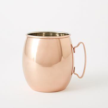 Moscow Mule Mug, Smooth Copper