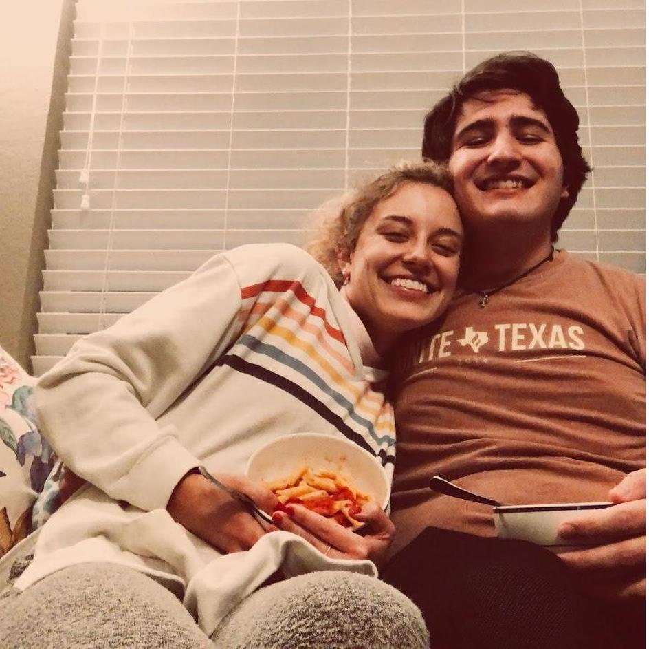 Valentine's Day 2020...We had HEB pasta, brussel sprouts, and Dr Pepper.