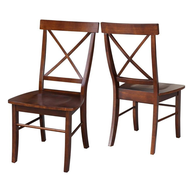 International Concepts X-Back Chair, Espresso