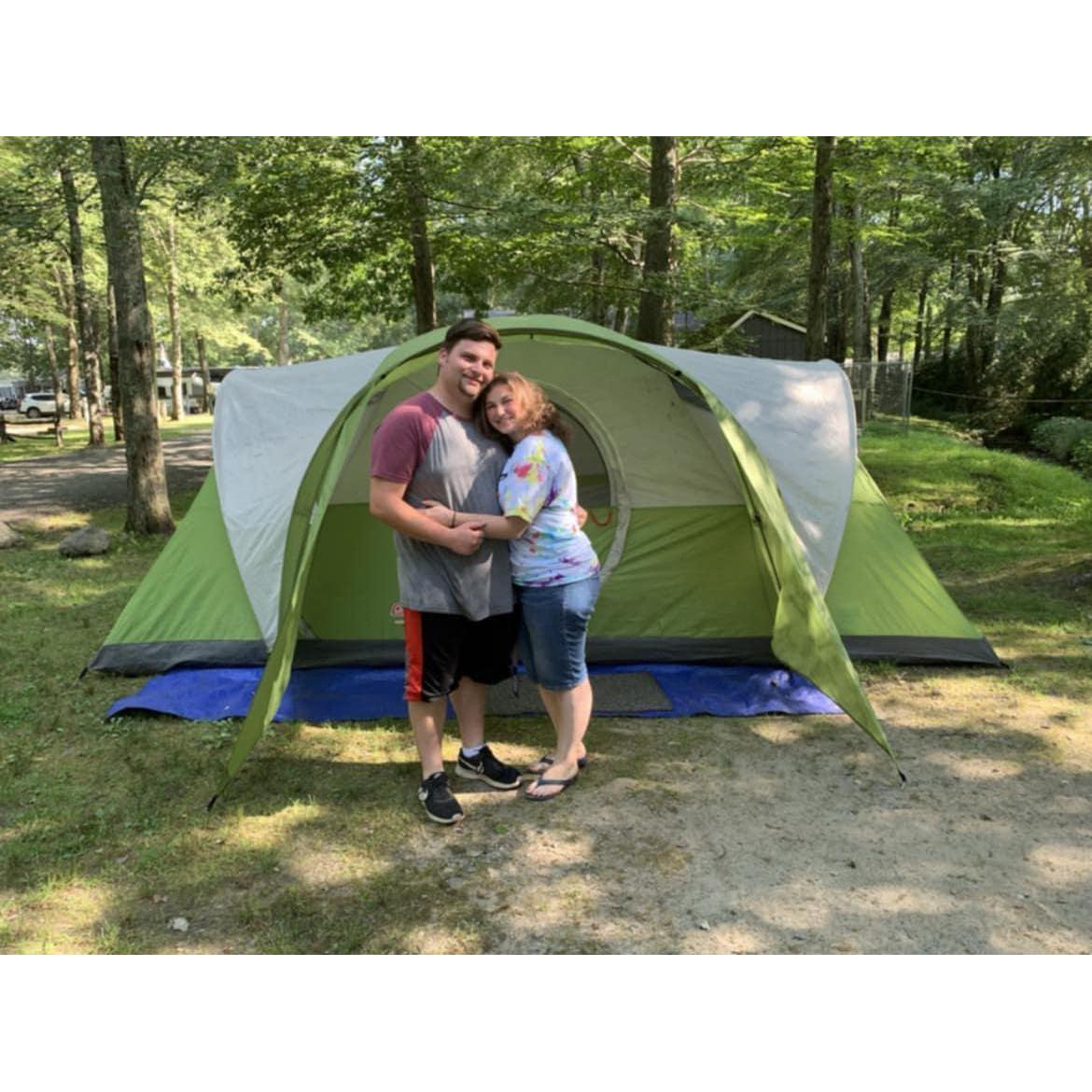 Brad took Christina on her first ever camping trip.