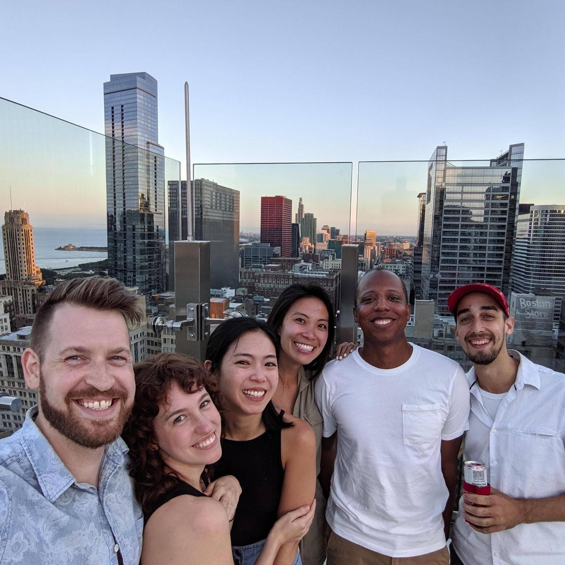 Visiting friends in Chicago