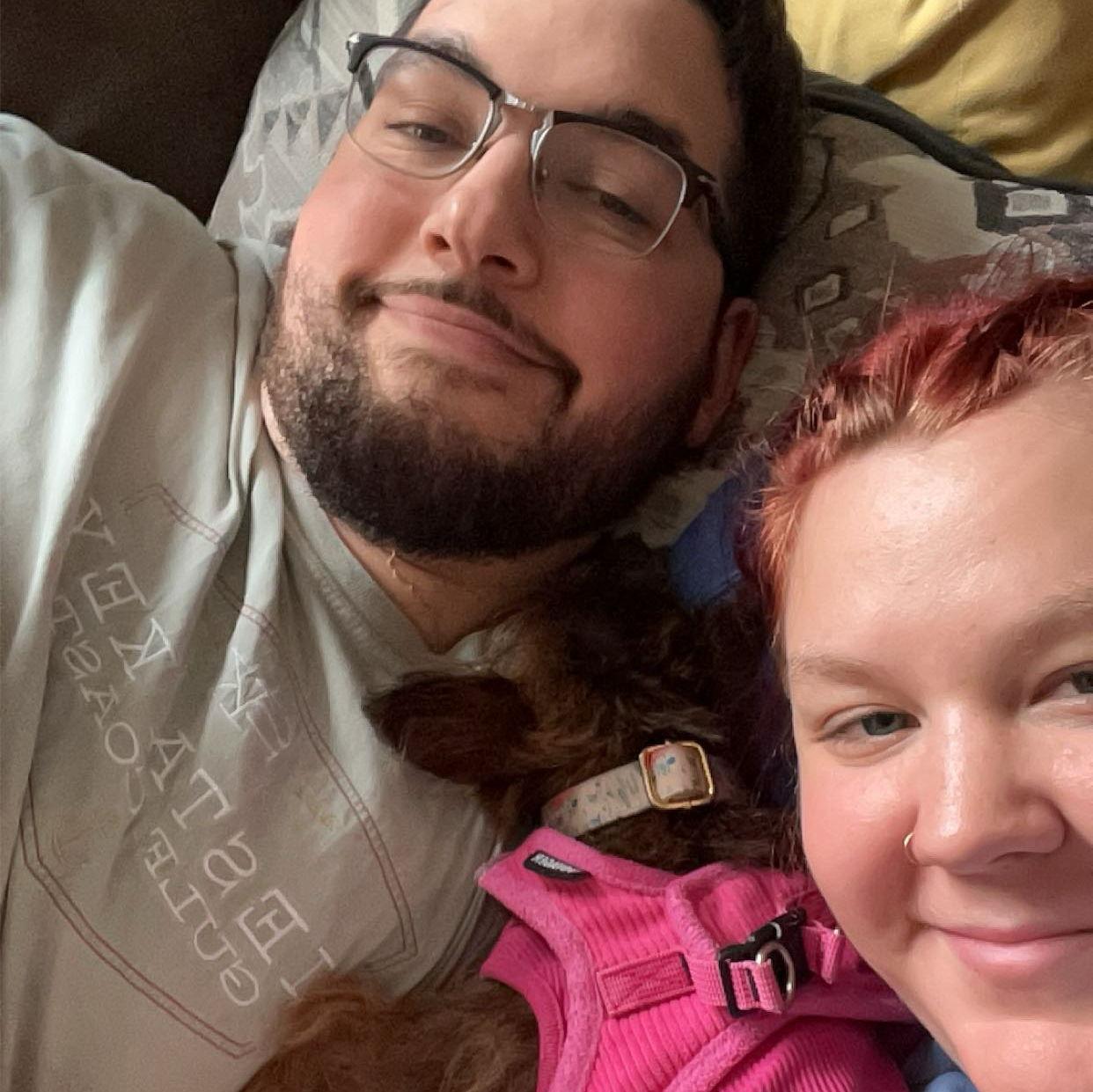 Family photo in our first apartment together!