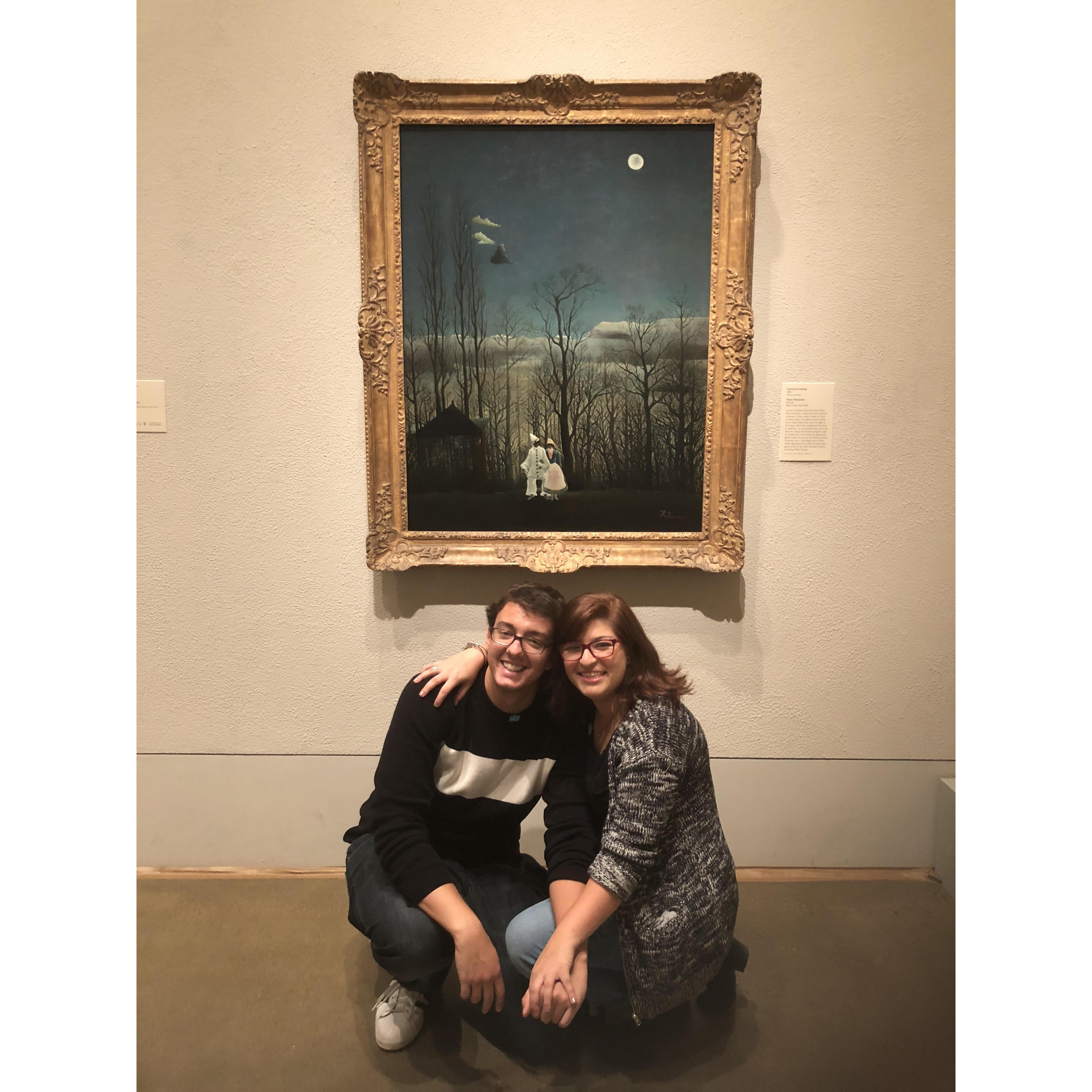 The painting we met in front of in 2016!