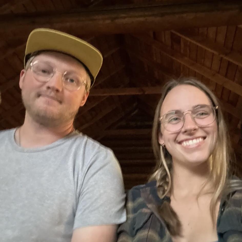 Sam came with Belle to visit her favorite church in the Tetons (it has a giant window looking out onto the mountains)!