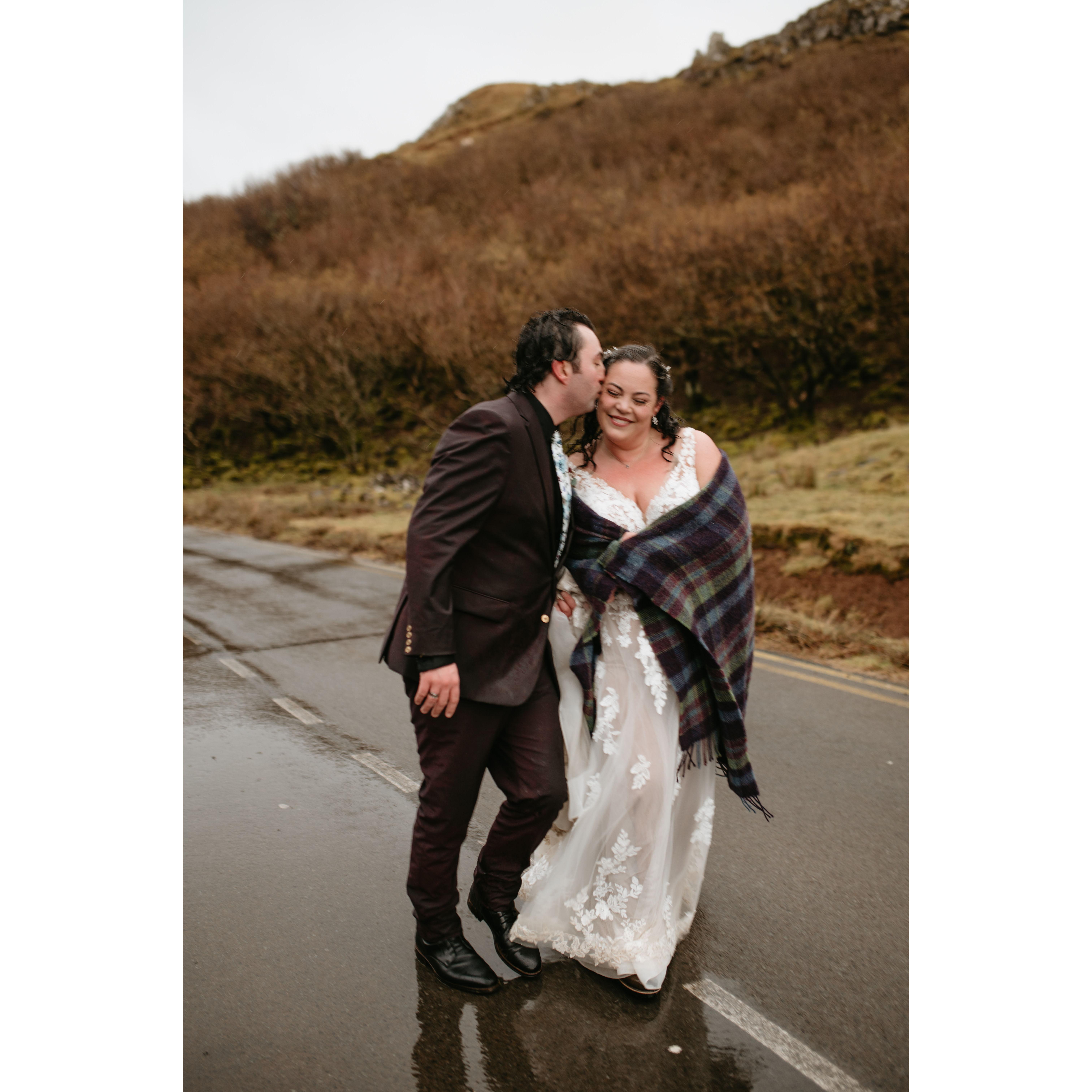 We were soaked and freezing, but seriously so so happy. The rain, wind, and hail made for memories we will truly never forget.