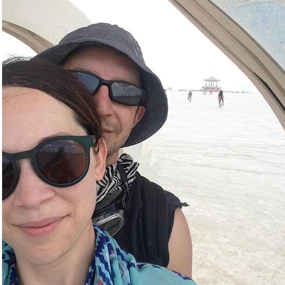 Paul and Diane at Burning Man.