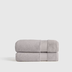 Turkish Ultra Plush Bath Towel (Set of 2) - Grey