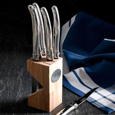 Laguiole Jean Dubost 6-Piece Steak Knife Block Set