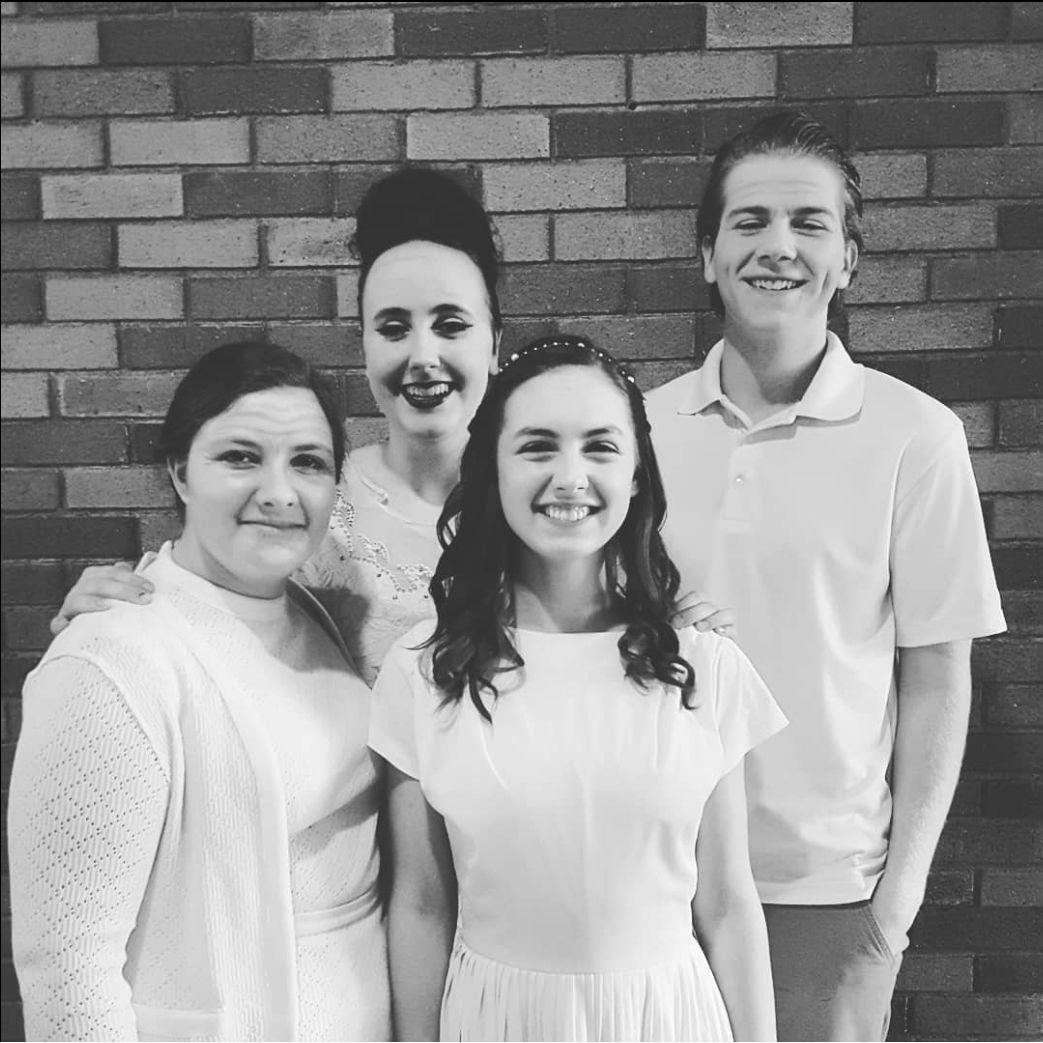 Ethan and Samantha fell in love while, ironically, performing Romeo and Juliet. Ethan and Samantha played Lord and Lady Capulet (Juliet's Parents) and they definitely took method acting to heart ;)