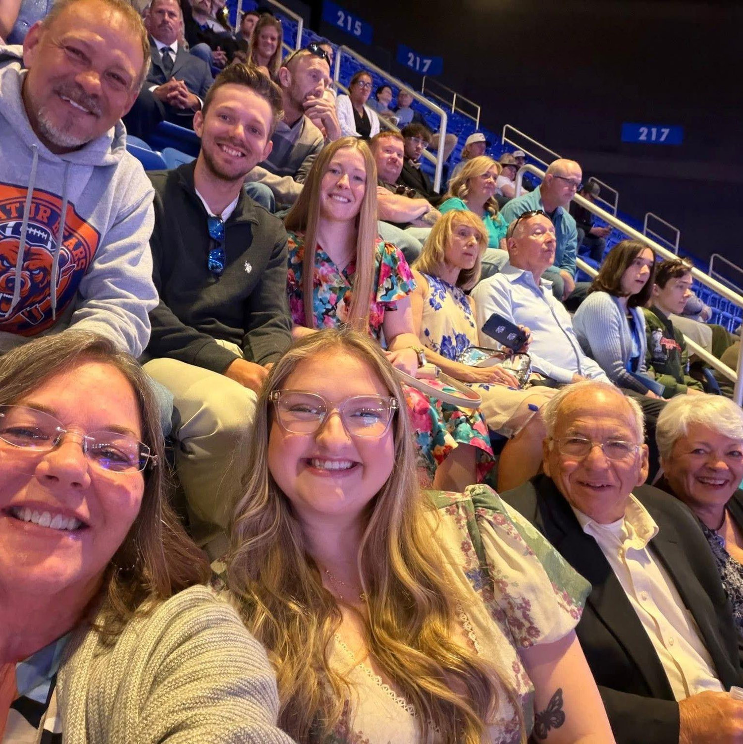 Madelyn with Kaleb's family during his graduation from UK in 2026!