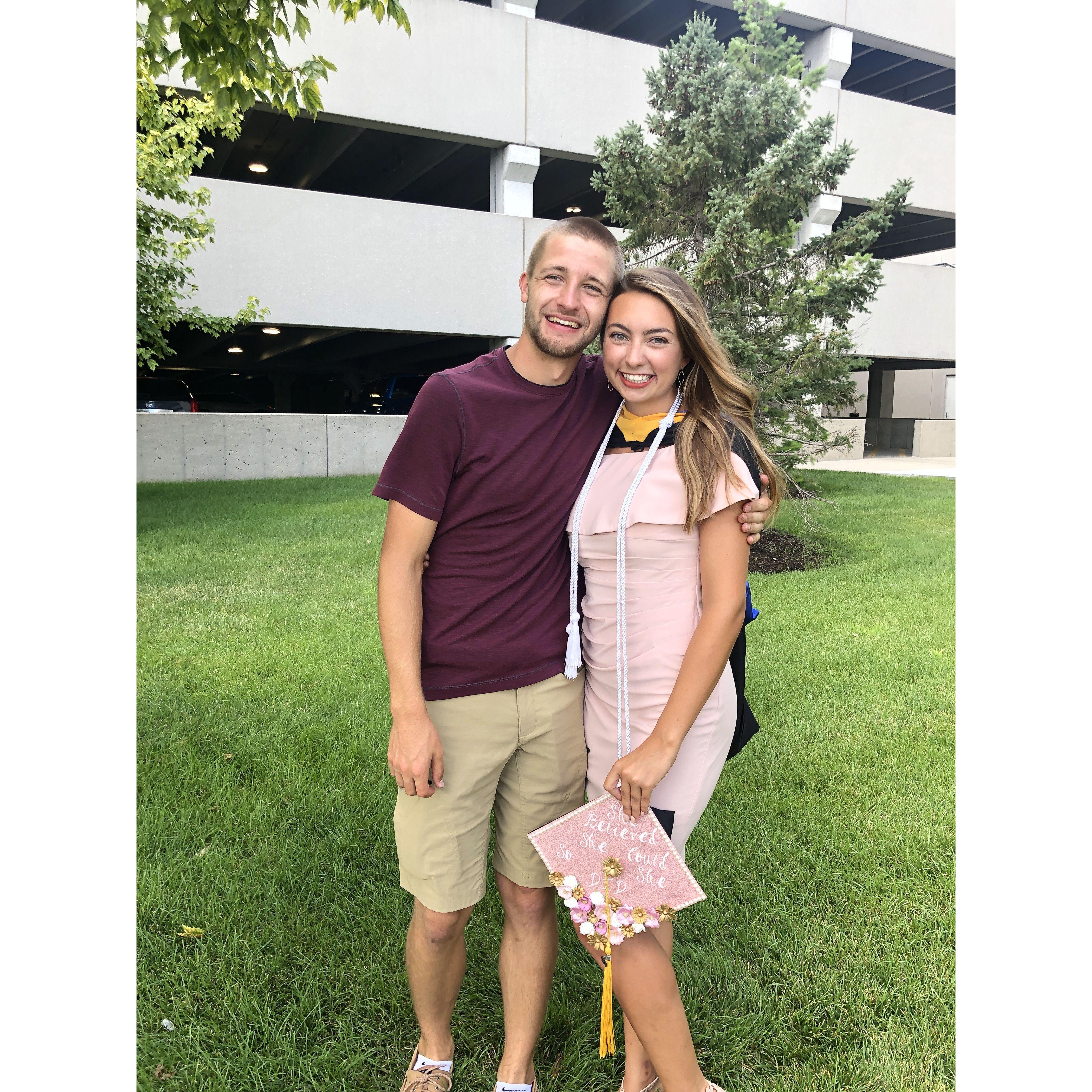 Allie's graduation with her bachelor's degree