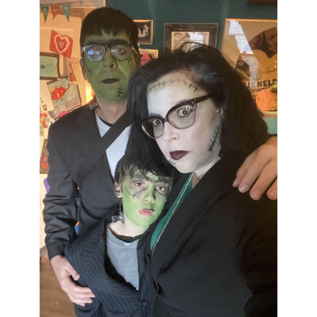 Because a family that halloween's together...