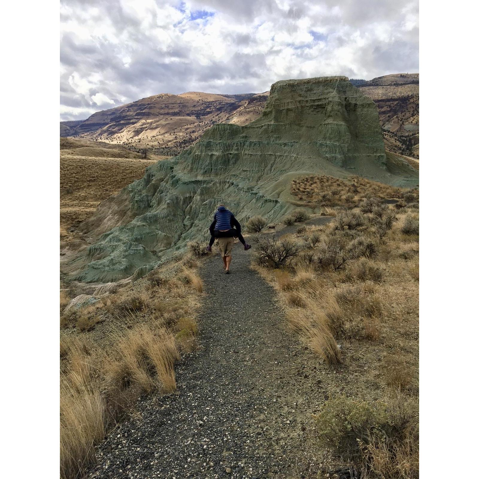 A hike in the painted hills