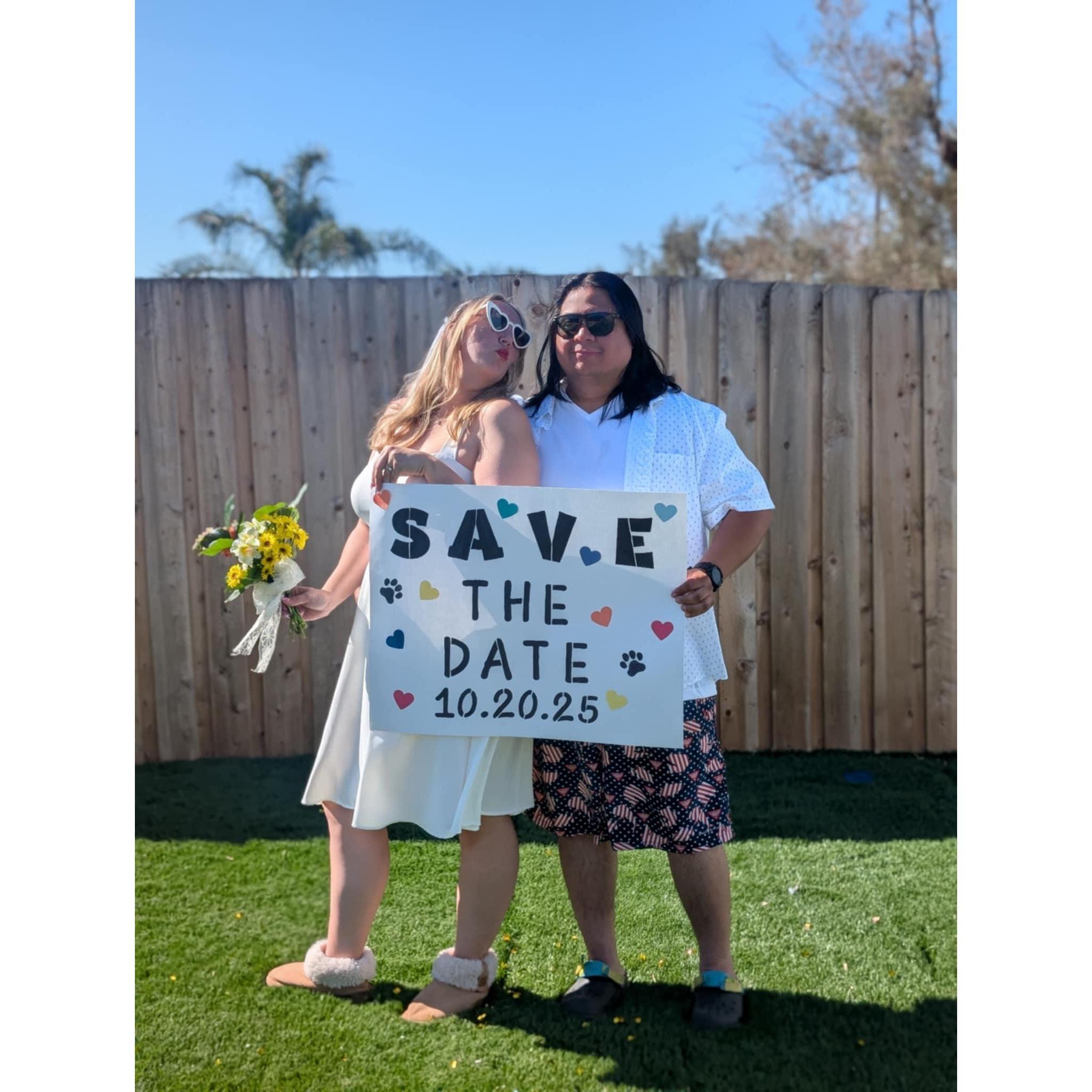 SAVE the date 260 days away!!