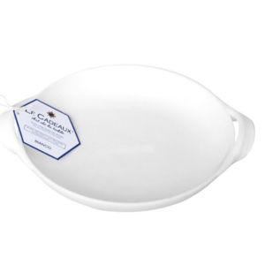 Bianco Shallow Handles Serving Bowl | White 16in