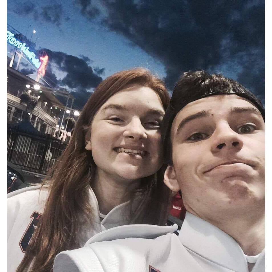 We have been friends for 14 years, growing close through Marching band at our high school. This is from the first season after Gretchen convinced Harrison to join the band.