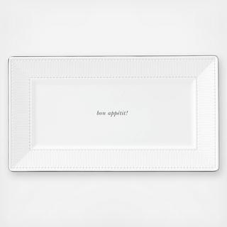 York Avenue B&W Handled Tray