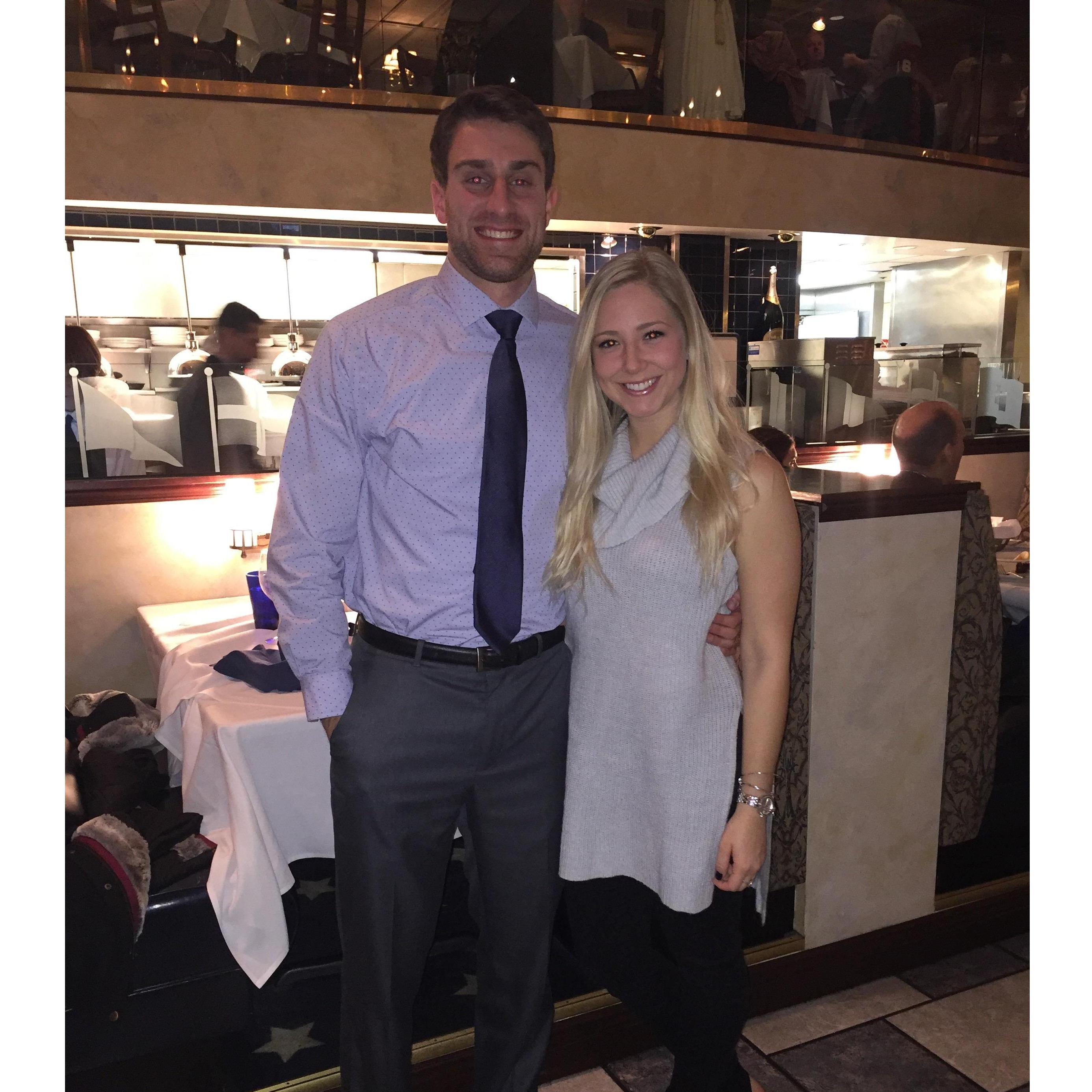 fancy dinner out in CLE 2016