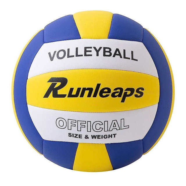 Runleaps Volleyball, Waterproof Indoor Outdoor Volleyball for Beach Game Gym Training (Official Size 5)