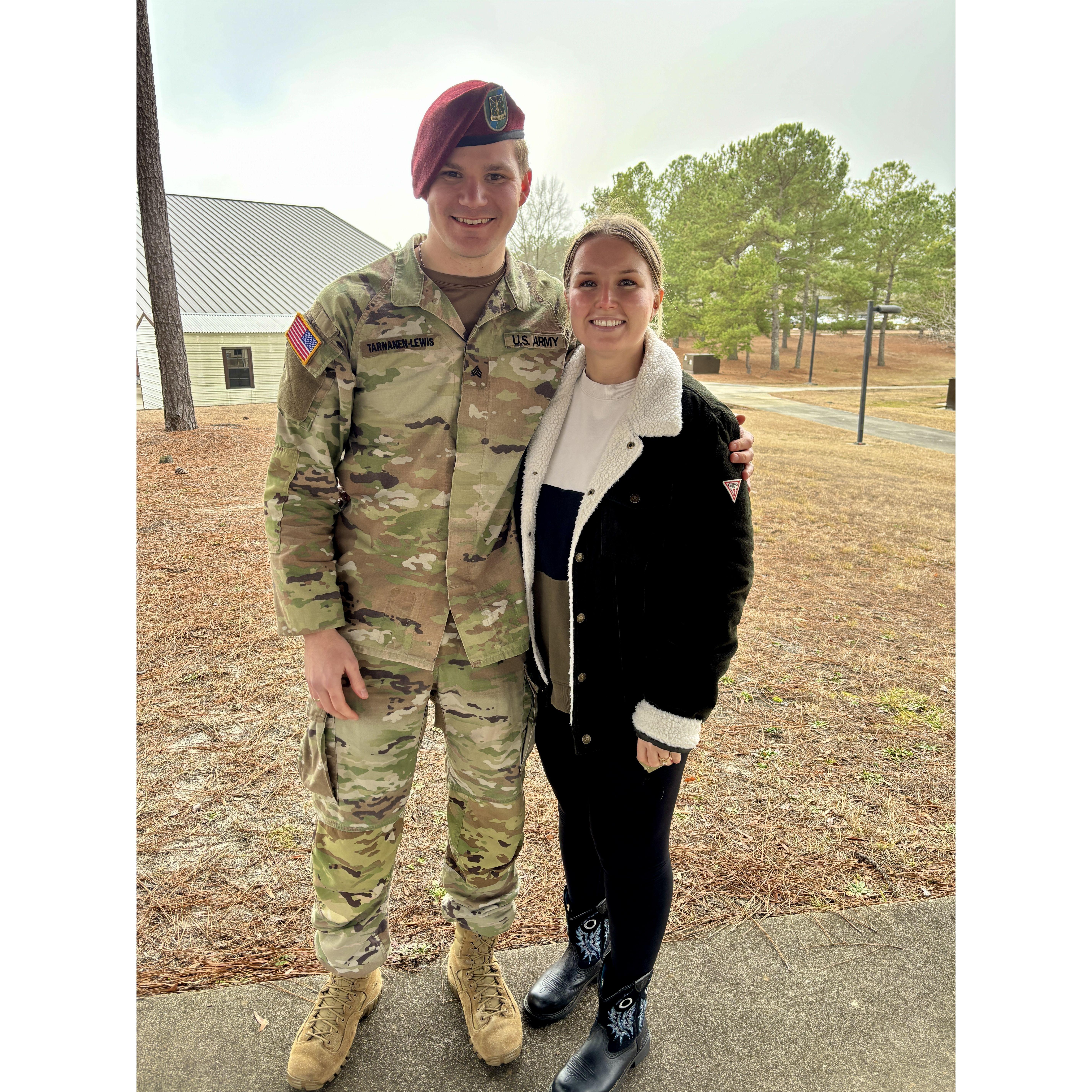 February 2025: Jaiden promotes to Sergeant