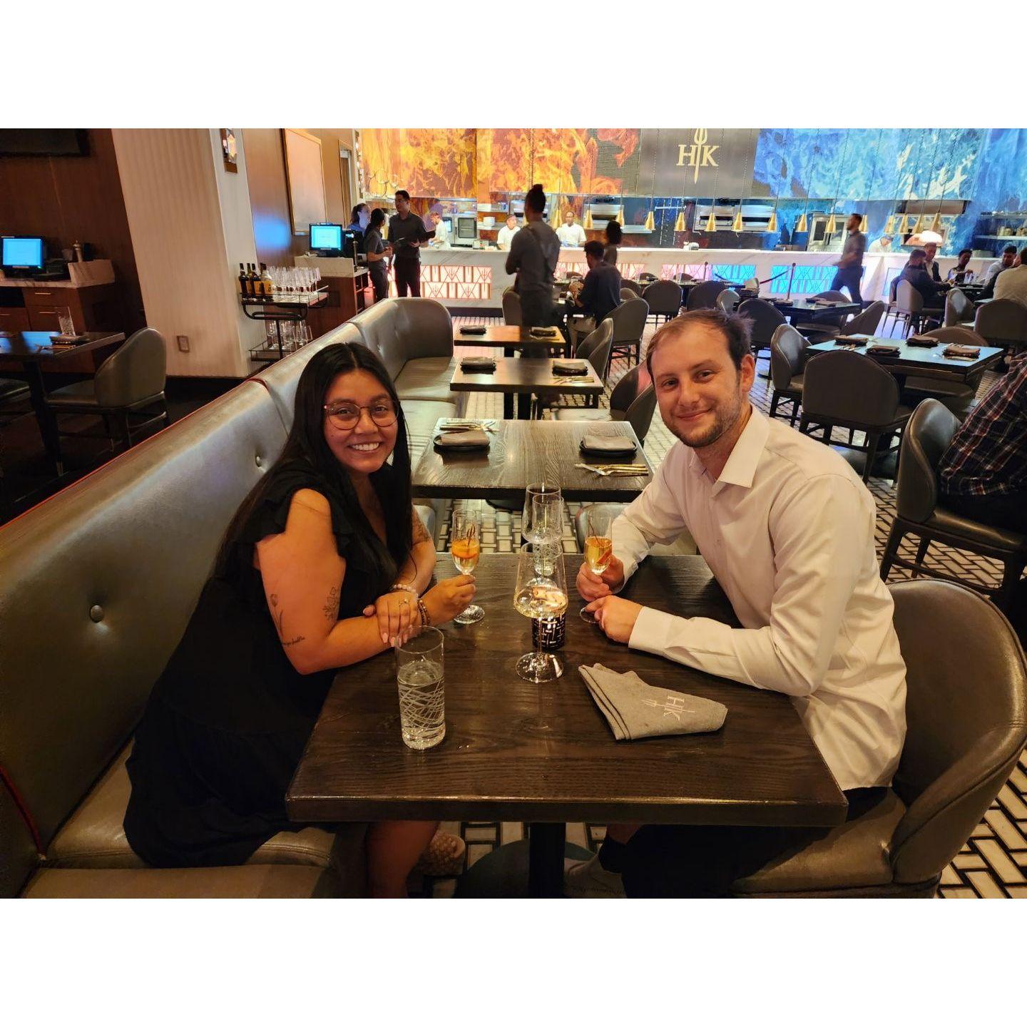 Took a post engagement trip to Vegas to celebrate!