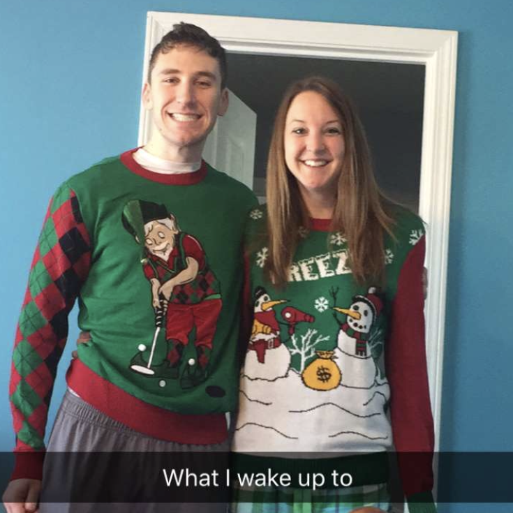 Alyssa loves us on Christmas morning