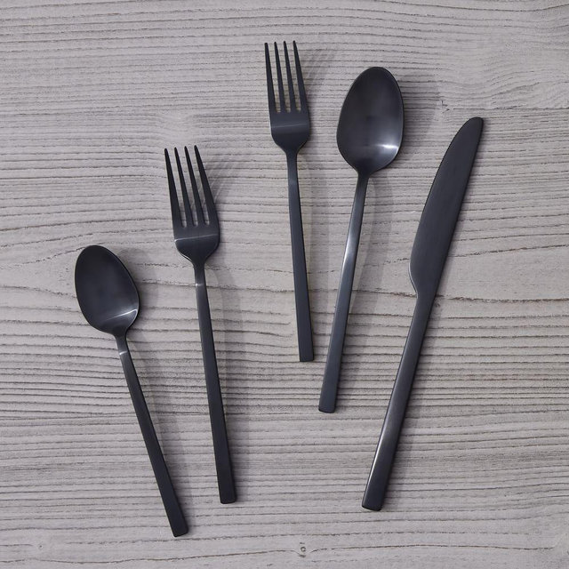 Briggs Flatware, 5-Piece, Black Satin