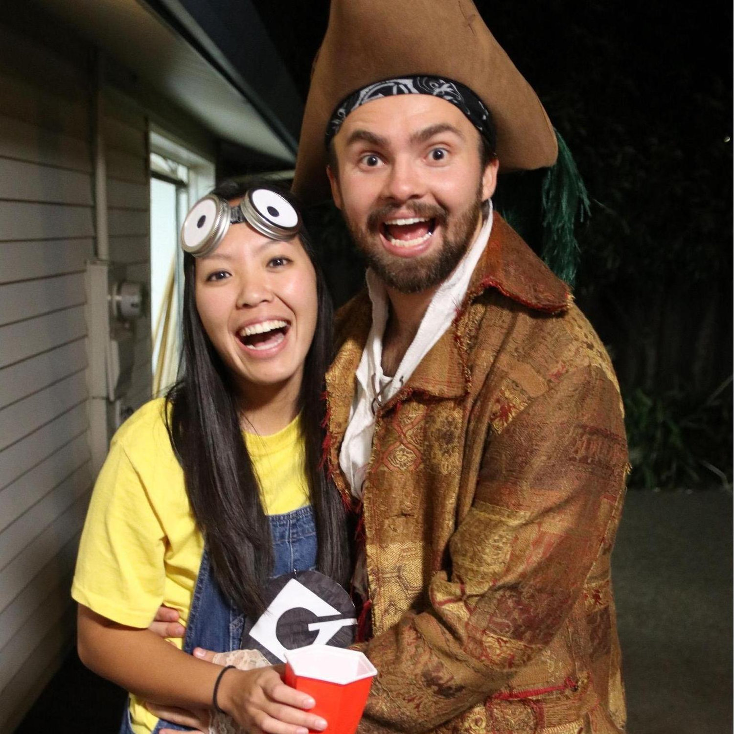 A minion and pirate walk into a party...