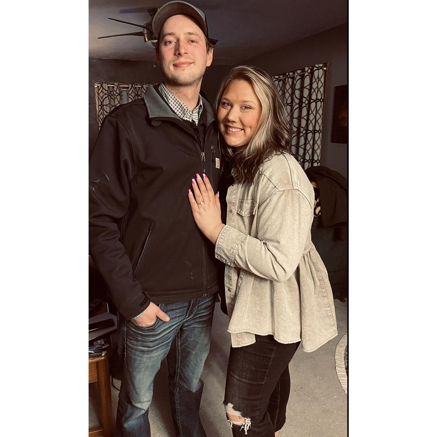 The night we got engaged!
