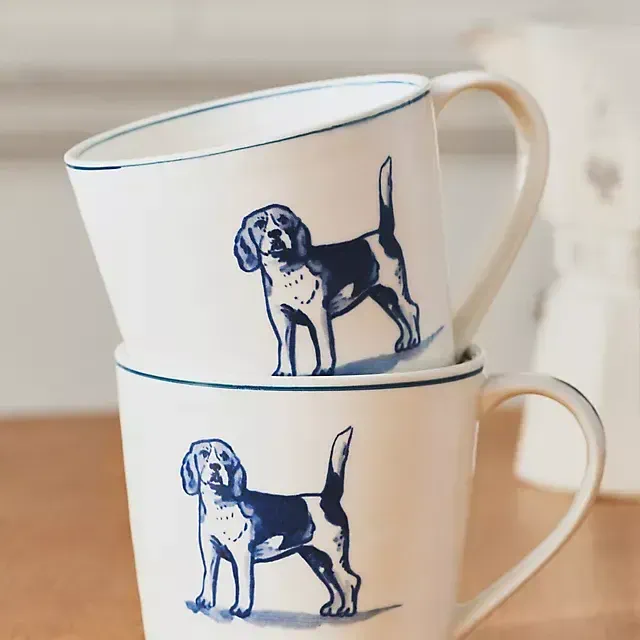 Molly Hatch Stoneware Dog Mug