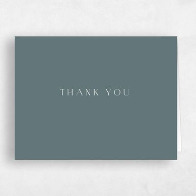 Green Typography Wedding Thank You - Avinyo Landscape