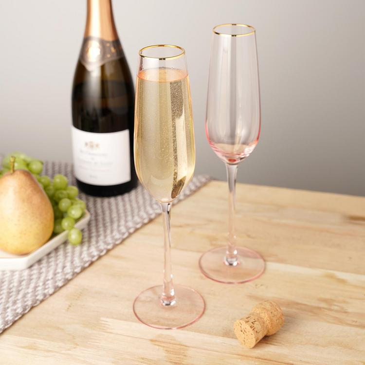 Wine Party Set of 2 Champagne Glasses