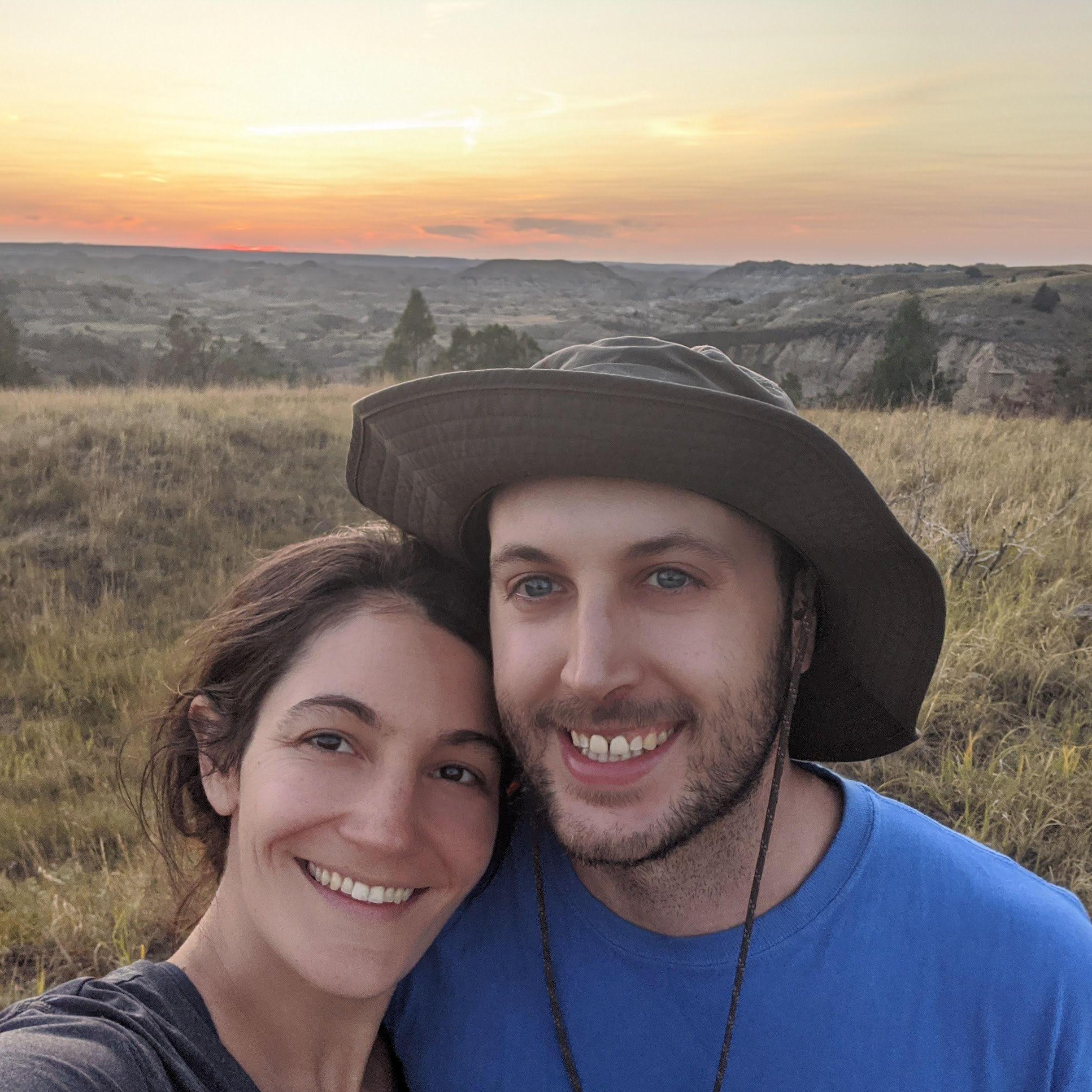Sunset hike to Sperati Point in Theodore Roosevelt National Park.