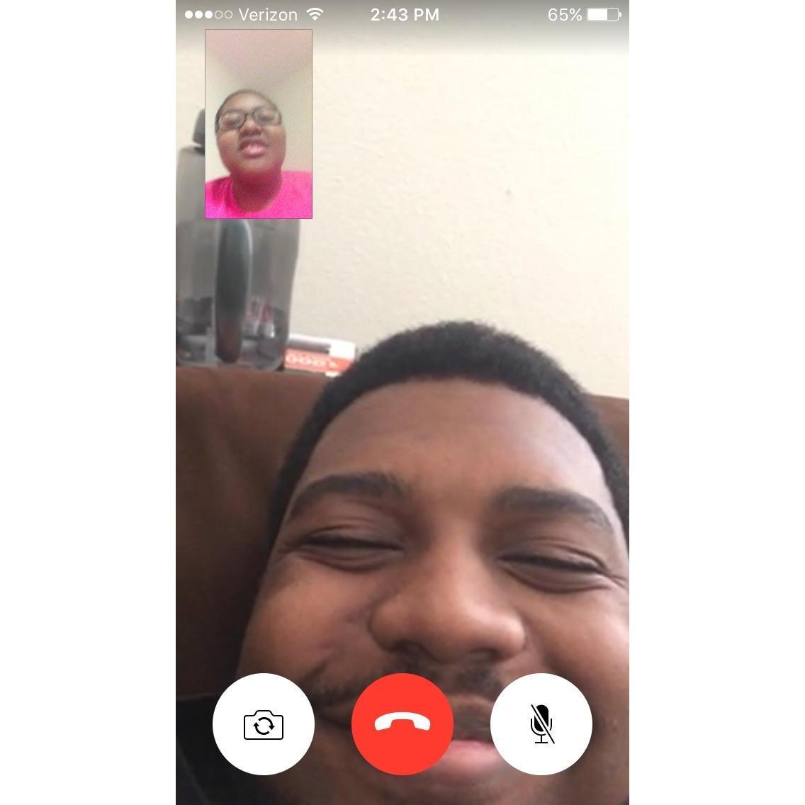 FaceTime while Michael was in Texas.