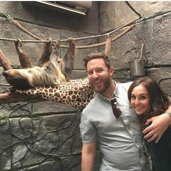 The greatest day of Amanda's life, meeting the late Lola the sloth!
