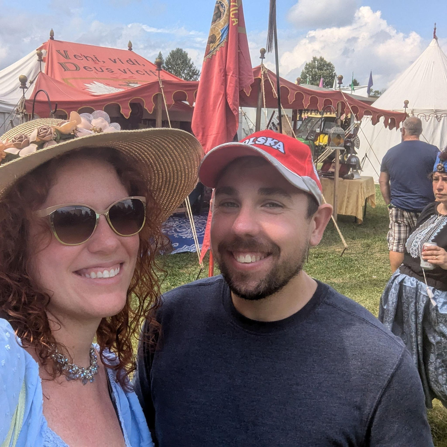 Polka dancing the day away at the Polish Festival at Doylestown!