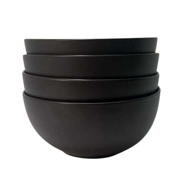 The Contour Bowl - Set of 4 Ceramic Stoneware Dinnerware