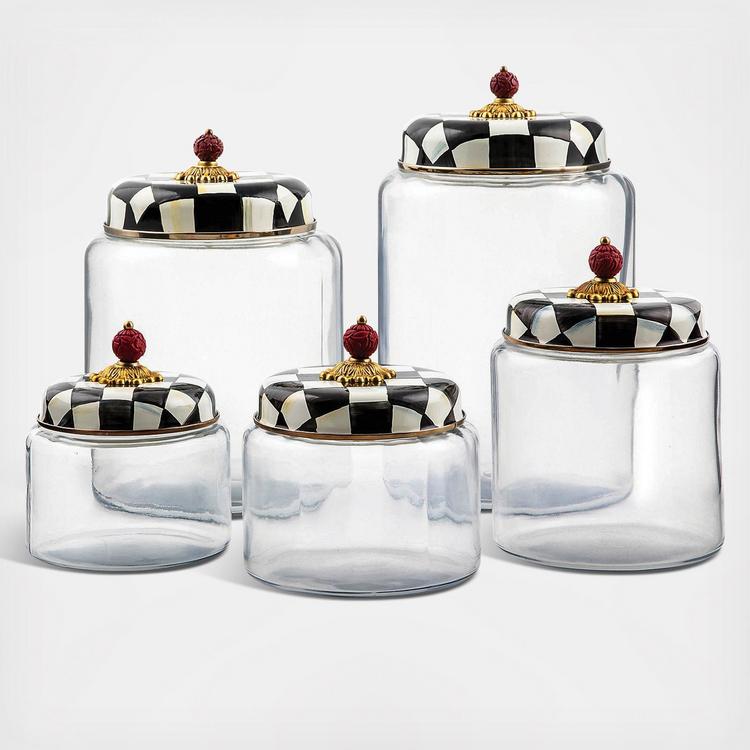 MacKenzie-Childs, Courtly Check Kitchen Canister | Zola