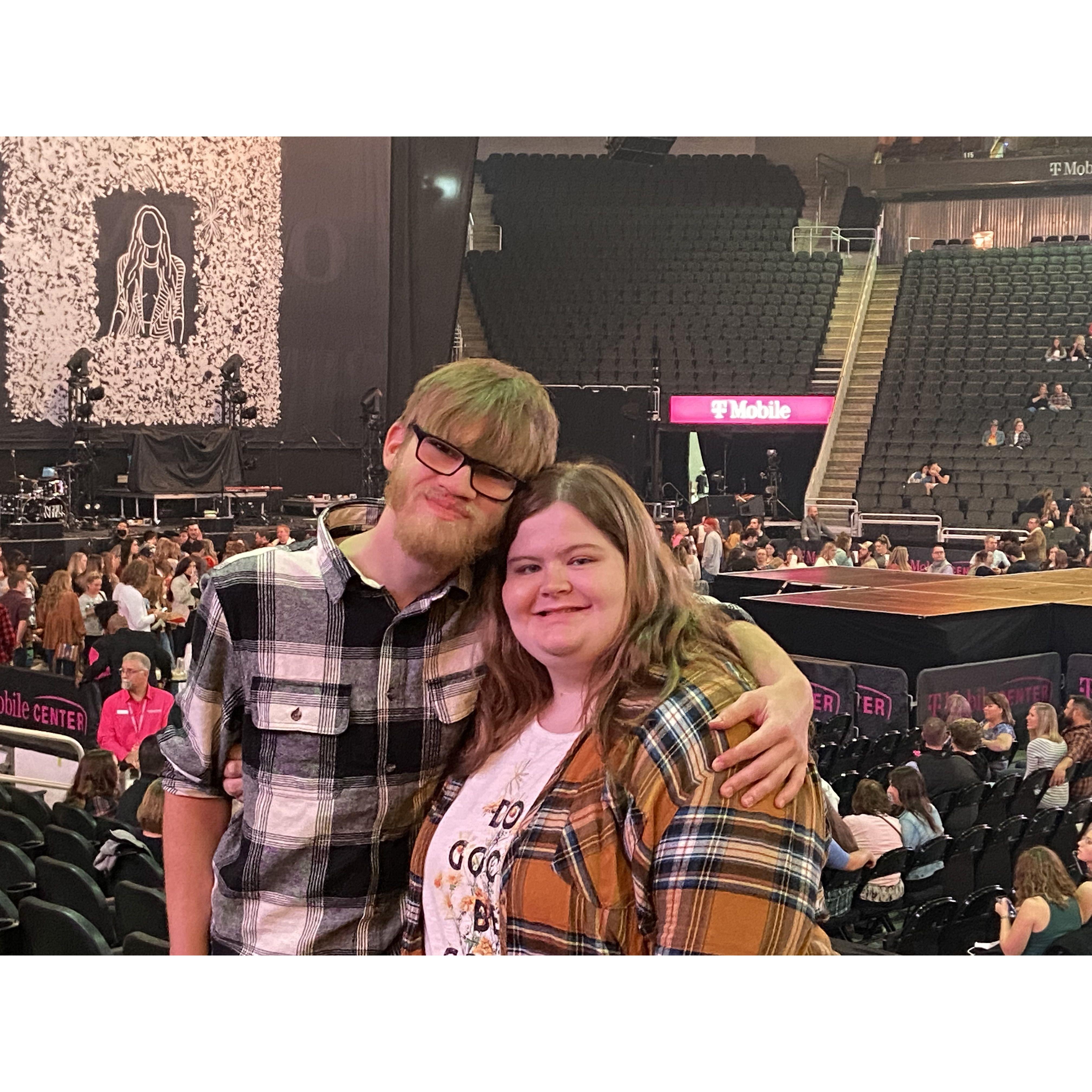 Dan and Shay concert for Madison's birthday