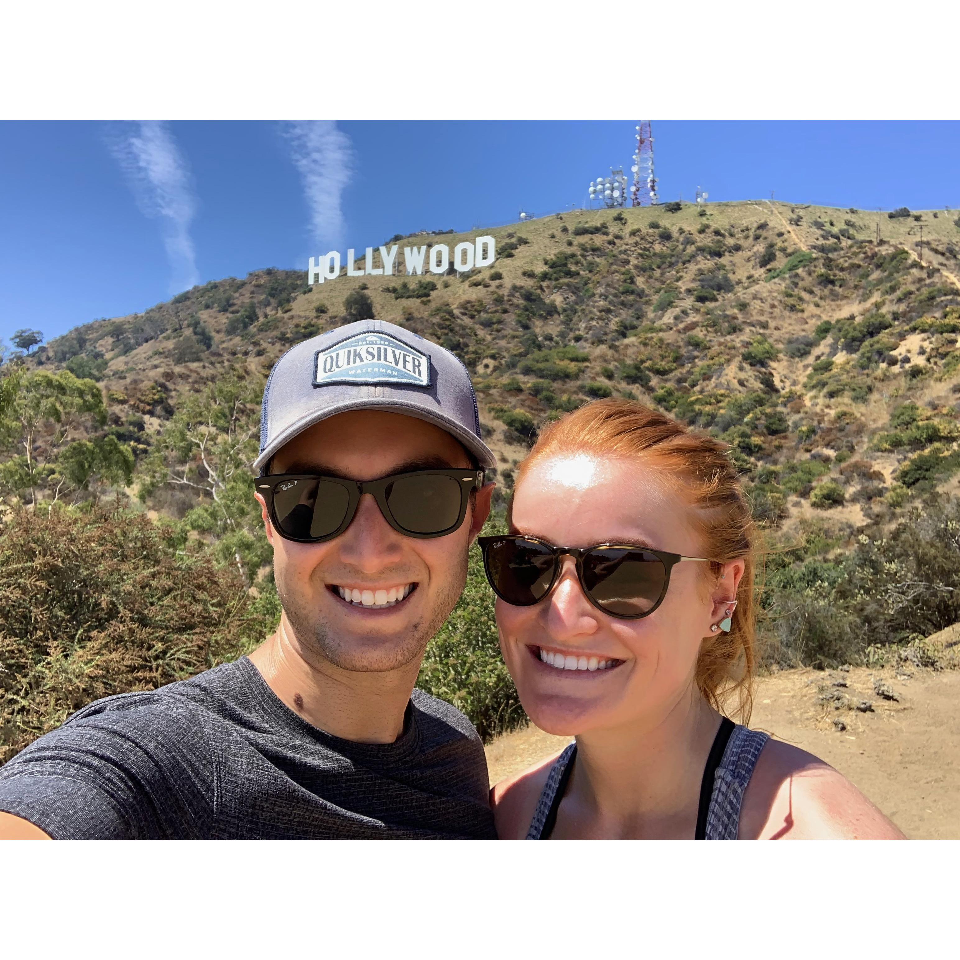 Our first week of living together in LA.