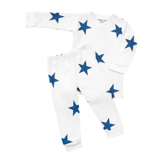 Sammy + Nat Bold Star Pajamas, Blue