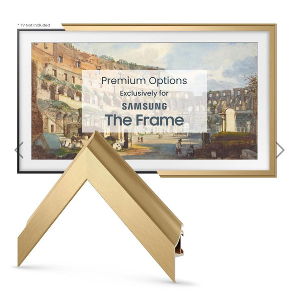 Pale Gold - Alloy Scoop Samsung Frame Bezel 50”