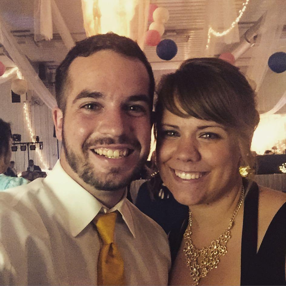 Our first wedding together